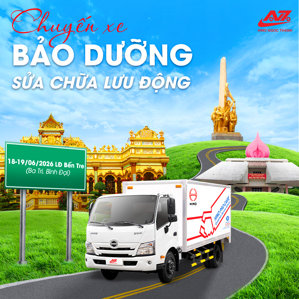 🚛 LỊCH BẢO DƯỠNG & SỬA CHỮA LƯU ĐỘNG – HINO NGỌC THÀNH THÁNG 06.2026