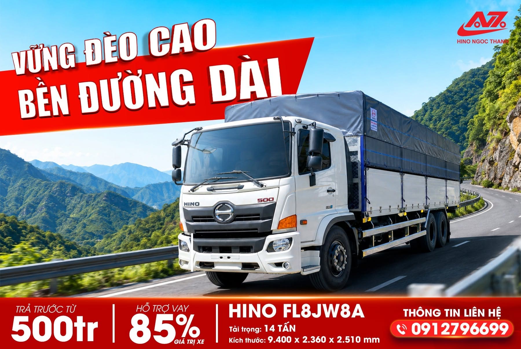 🚛 HINO FL8JW8A – VỮNG ĐÈO CAO, BỀN ĐƯỜNG DÀI!